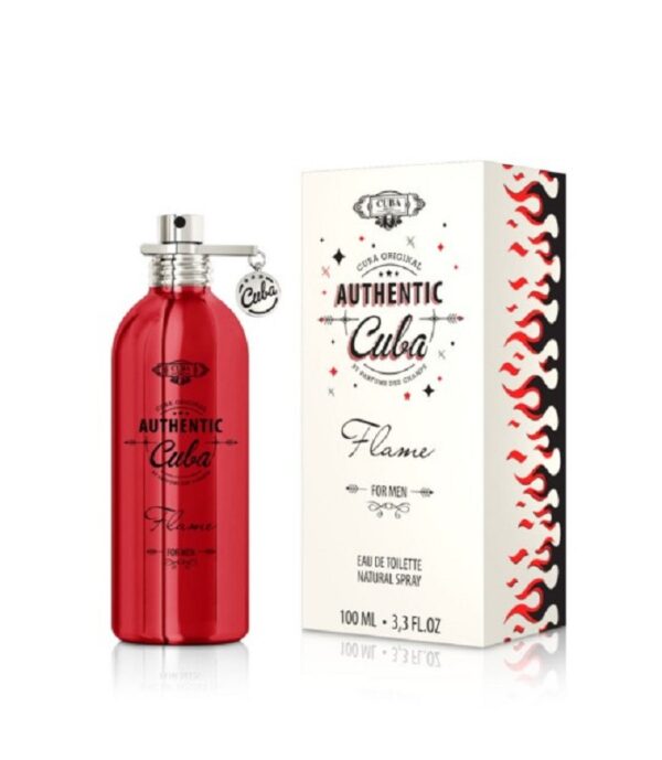 CUBA AUTHENTIC FOR MEN FLAME EDT 100 ML VAPO OGNI 6PZ TESTER OMAGGIO