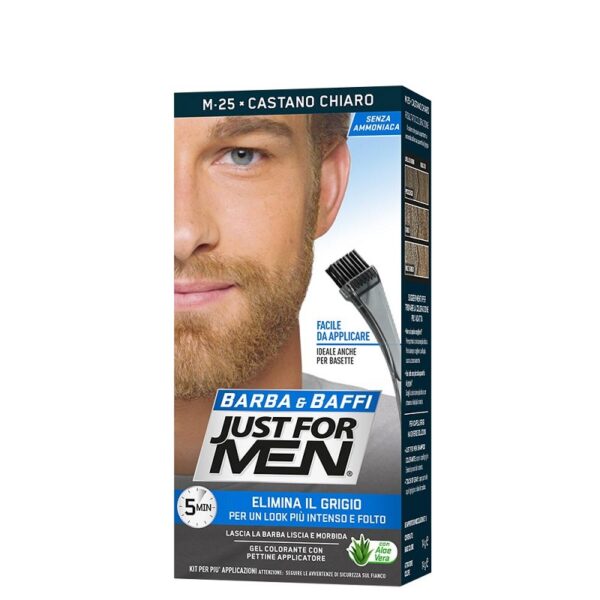 JUST FOR MEN BARBA GEL COLORANTE CASTANO CHIARO