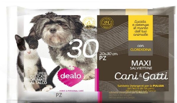 DEALO SALVIETTINE IMBEVUTE CANI & GATTI 72PZ XL