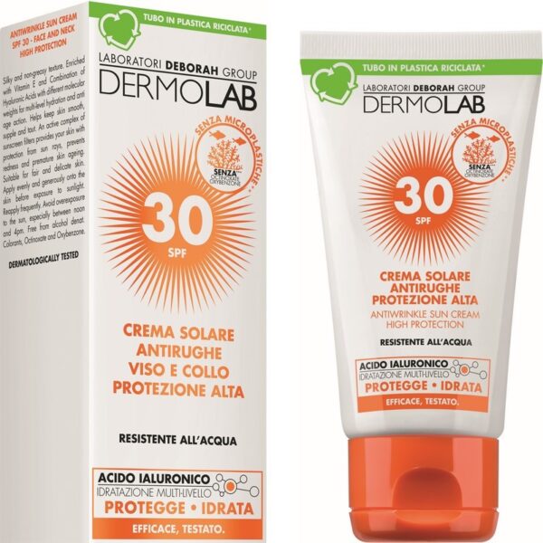 DERMOLAB SUN CREMA SOLARE VISO ANTIRUGHE SPF 30  50 ML