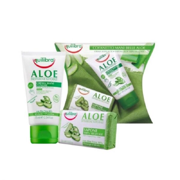 EQUILIBRA KIT MANI ALOE COFFRET CREMA MANI 75ML+SAPONE SOLIDO