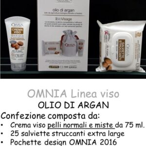 OMIA COF ECO BIO VISAGE ARGAN CR VISO 75ML+SALVIETTE STRUCCANTI+POCHET