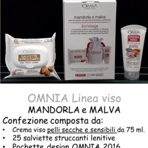 OMIA COFFRET VISO MANDORLA CREMA 75ML+SALVIETTE STRUCCANTI+POCHETTE