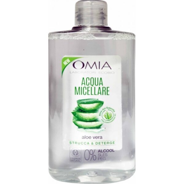 OMIA Eco Bio Visage Acqua Micellare Aloe Vera Strucca e Deterge 400 ML