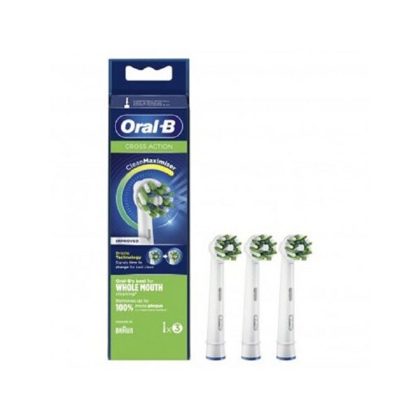 ORAL B CROSS ACTION KIT TESTINE DI RICAMBIO 3 PZ