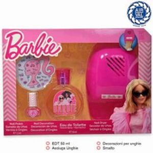 BARBIE COFFRET EDT 50 ML+SMALTO+DECORAZIONI UNGHIE+LAMPADA UNGHIE