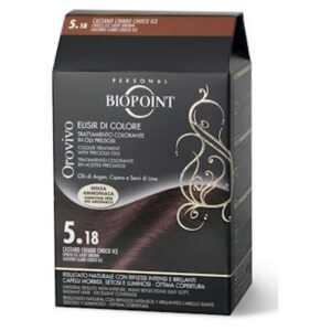 BIOPOINT OROVIVO TRATTAMENTO COLORANTE N.5.18 CASTANO CHIARO CHOCO ICE