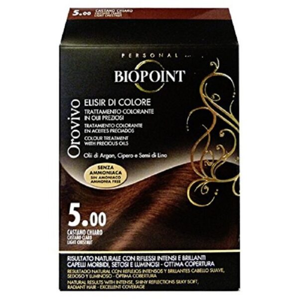 BIOPOINT OROVIVO TRATTAMENTO COLORANTE N.5.00 CASTANO CHIARO