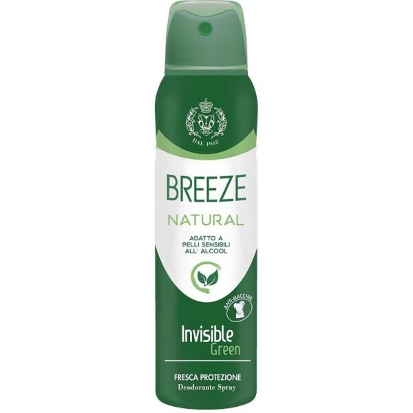 BREEZE NATURAL ESSENCE DEO INVISIBLE FRESH ANTI-MACCHIE 150ML SPRAY