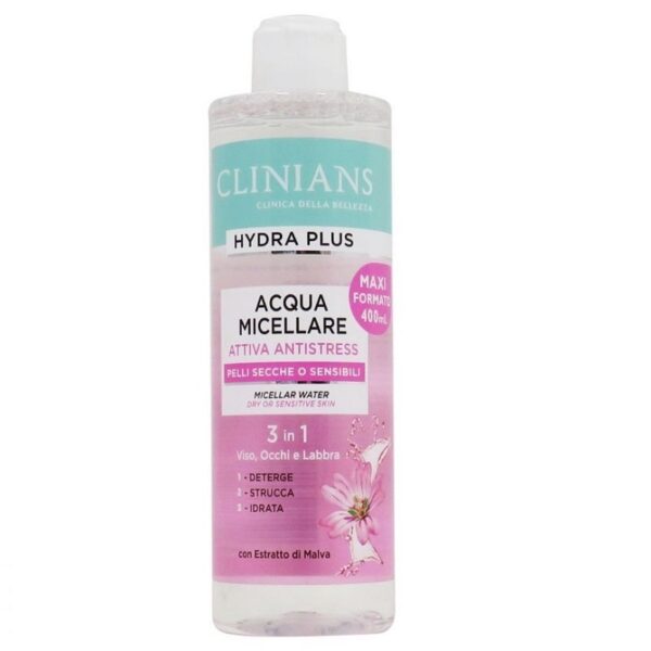 CLINIANS ACQUA MICELLARE 3IN1 PELLI SECCHE O SENSIBILI 400ML