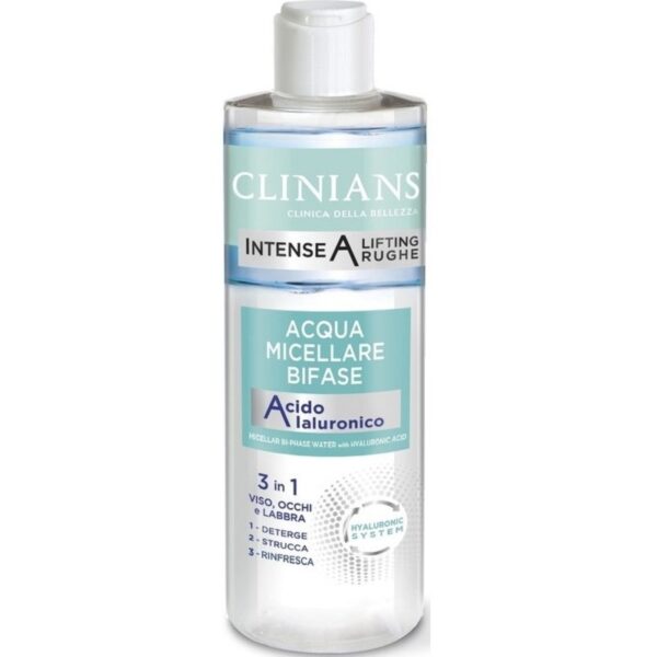 CLINIANS ACQUA MICELLARE BIFASE ACIDO IALURONICO 3IN1 400ML