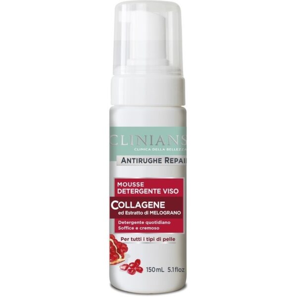 CLINIANS ANTIRUGHE REPAIR MOUSSE DETERGENTE VISO AL COLLAGENE 150 ML