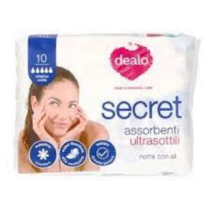 DEALO SECRET ASSORBENTI ULTRASOTTILI NOTTE CON ALI 10PZ