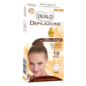 DEALO STRISCIE DEPILATORIE VISO ARGAN 10 PZ.