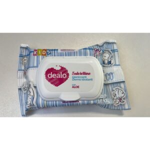 DEALO SALVIETTINE IGIENIZZANTI ALOE & TALCO KIDS 20PZ.