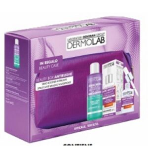 DERMOLAB COFFRET BOOSTER ANTIRUGHE ILLUM.+STRUCCANTE BIFASICO+POCHETTE