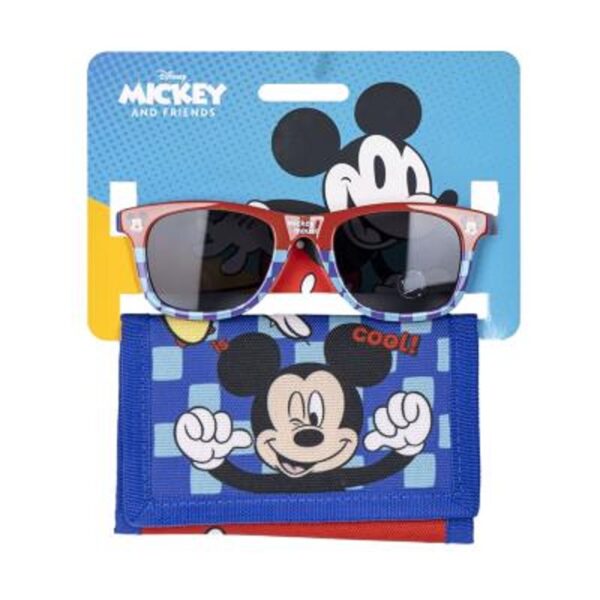 DISNEY MICKEY COFFRET PORTAFOGLIO + OCCHIALI DA SOLE