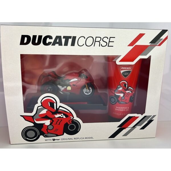 DUCATI CORSE COFFRET S/G 200 ML + MOTO