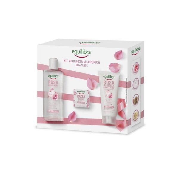 EQUILIBRA COFANETTO ROSA IALURONICA CREMA VISO+ ACQUA RINF.+SAPONETTA
