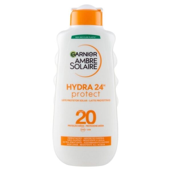 GARNIER AMBRE SOLAIRE HYDRA 24H LATTE PROTETTIVO IP 20 200ML