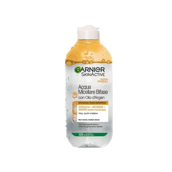 GARNIER SKIN ACTIVE ACQUA MICELLARE BIFASE CON OLIO D ARGAN 400ML