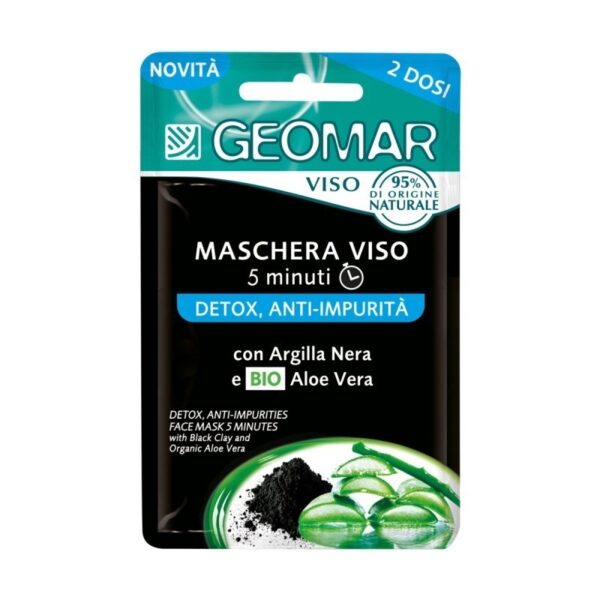 GEOMAR MASCHERA VISO DETOX ANTI-IMPURITA 2 DOSI