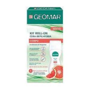 GEOMAR KIT ROLL-ON CERA DEPILATORIA CORPO + 20 STRISCE LAVABILI 100ML