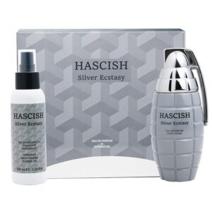 HASCISH SILVER ECSTASY POUR HOMME COFFRET EDP 100ML VAPO+ S/G 100ML