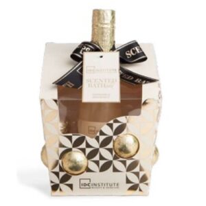 IDC INSTITUTE SCENTED COFFRET BOTTIGLIA S/G 250ML + 6 BOMBE ORO