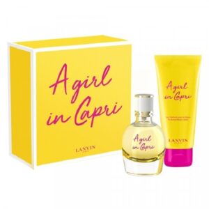 LANVIN PARIS COFFRET A GIRL IN CAPRI EDT 50ML + B/L 100ML