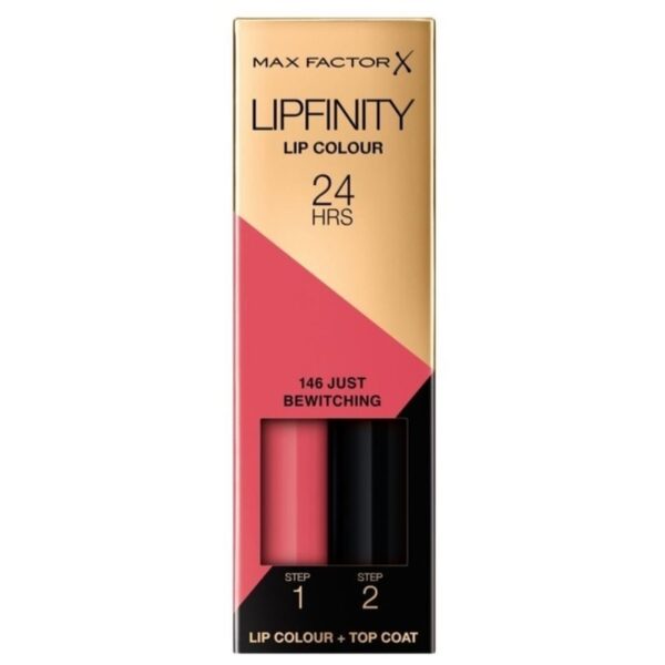 MAX FACTOR LIPFINITY 146JUST BEWITCHING+MAT LIP LINER 04 PINK PRINCESS