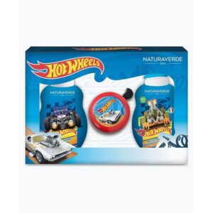 NATURAVERDE HOTWHEELS COFFRET D/S 250ML+SAP LIQU 250ML+CAMPANELLO BICI