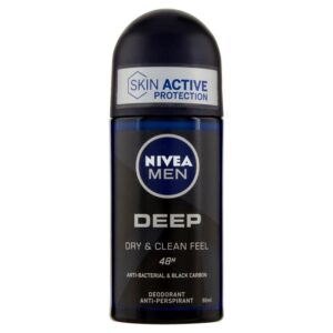 NIVEA MEN DEO ROLLON  DEEP BLACK CARBON  50 ML