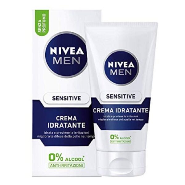 NIVEA MEN SENSITIVE CREMA IDRATANTE 0% ALCOOL 24H 75ML