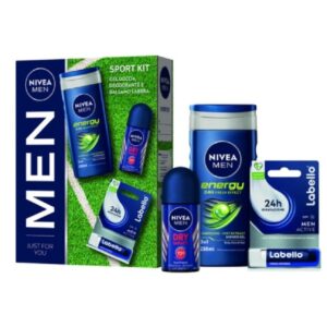 NIVEA MEN SPORT KIT COFF. S/G 3IN1 250ML+DEO ROLL-ON 50ML+LABELLO