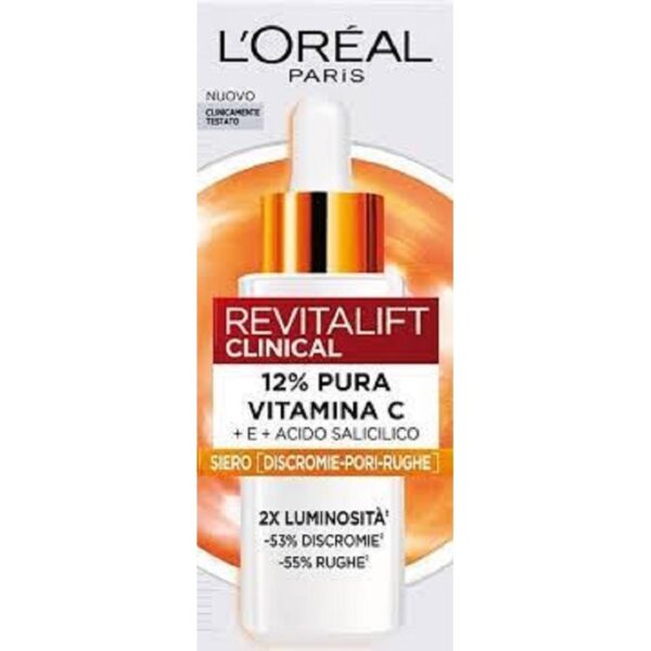 OREAL REVITALIFT CLINICAL SIERO DISCROMIE RUGHE PORI VIT C  30ML