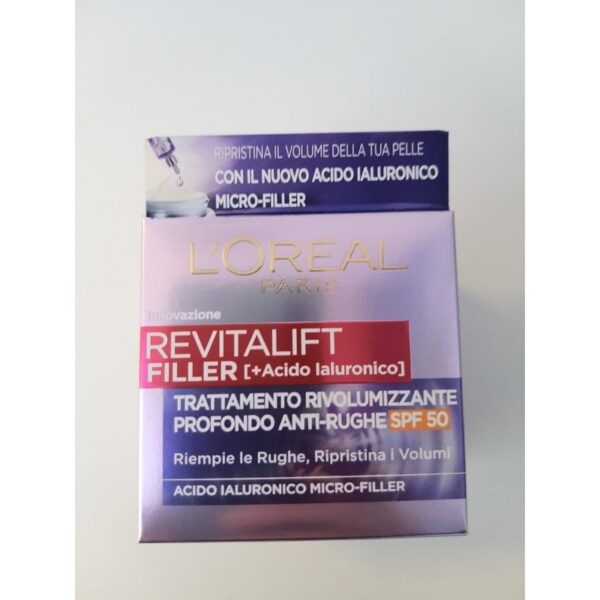 OREAL REVITALIFT FILLER CREMA RIVOL.ALL'ACIDO IALURON.SPF50 50ML