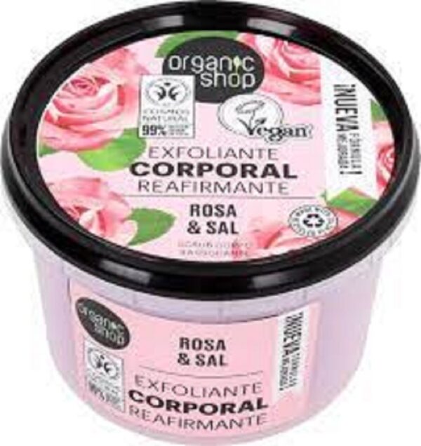 ORGANIC SHOP SCRUB CORPO RASSODANTE ROSA & SAL 250ML