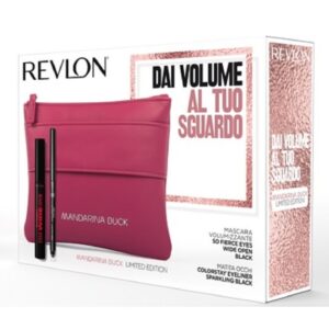 REVLON COFFRET MASCARA SO FIERCE+EYELINER +POCHETTE