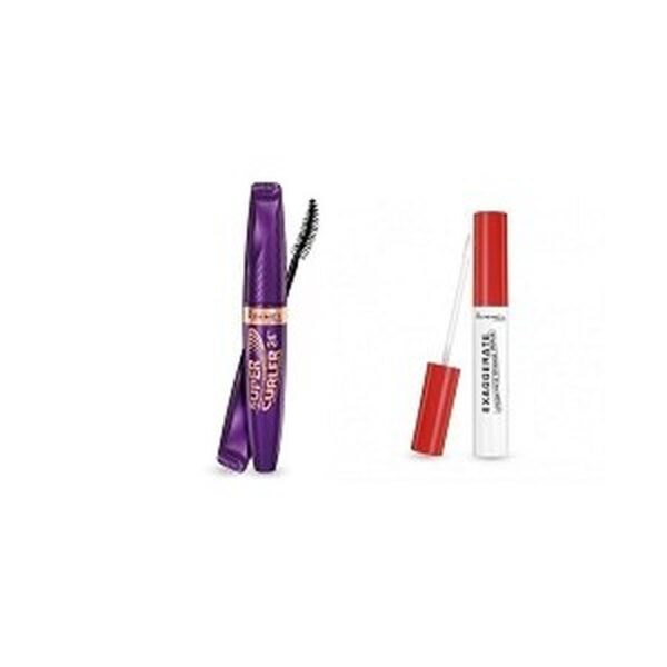 RIMMEL MASCARA SUPER CURLER 24H + EXAGGERATE PRIMER OCCHI