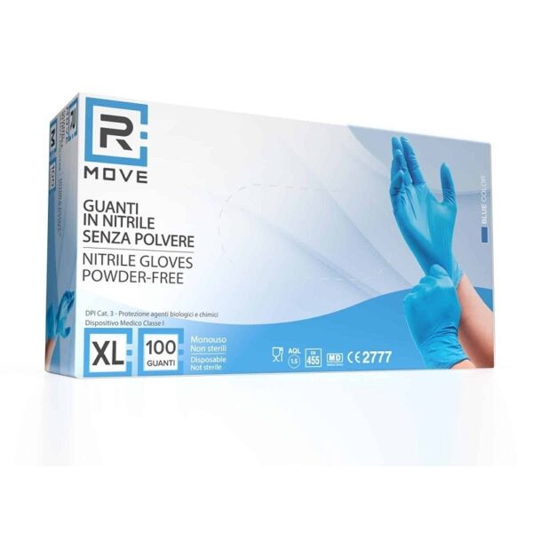 RMOVE GUANTI IN NITRILE BLU XL  PZ 100