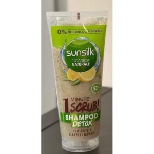 SUNSILK 1 MINUTE SHAMPOO DETOX SCRUB  PER CUTE E CAPELLI GRASSE