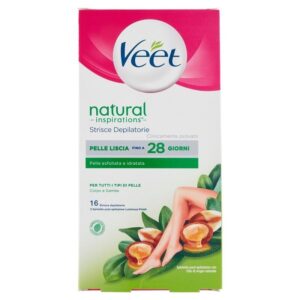 VEET NATURAL STRISCE DEPILATORIE CORPO E GAMBE  PZ 16+ 2 SALVIETTE