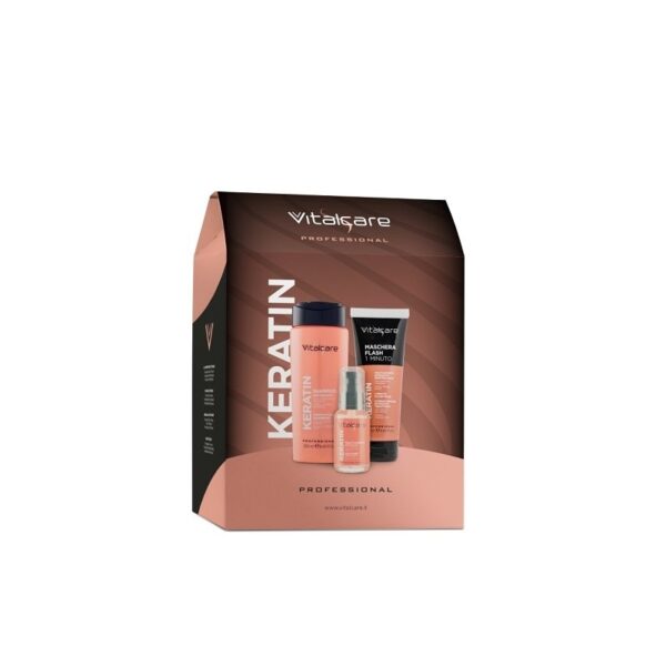 VITALCARE PROFESSIONAL COFFRET KERATIN SHAMPOO+MASCHERA+TRATT RINFORZ