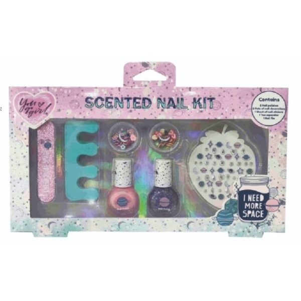 VYAPARA YOU GO GIRL SCENTED NAIL KIT 2 SMALTI+LIMA+SEPARADITA+STICKERS