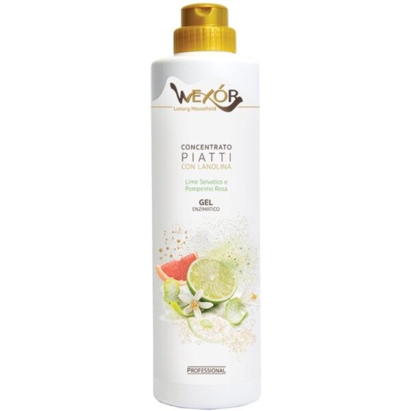 WEXOR CONCENTRATO PIATTI LIME SELVATICO E POMPELMO ROSA GEL 750 ML