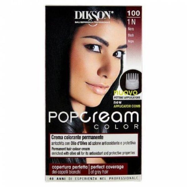 DIKSON POP CREAM CREMA COLORANTE PERMANENTE NERO 100 1N