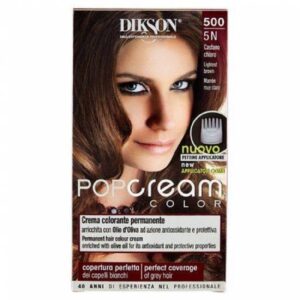 DIKSON POP CREAM CREMA COLORANTE PERMANENTE CASTANO CHIARO 500 5N