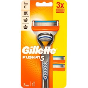 GILLETTE FUSION SPORT5  RASOIO + 3 RICAMBI