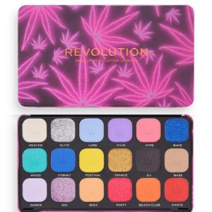 REVOLUTION PALETTE FOREVER FLOWLESS ERBA FUXCIA 18 OMBRETTI